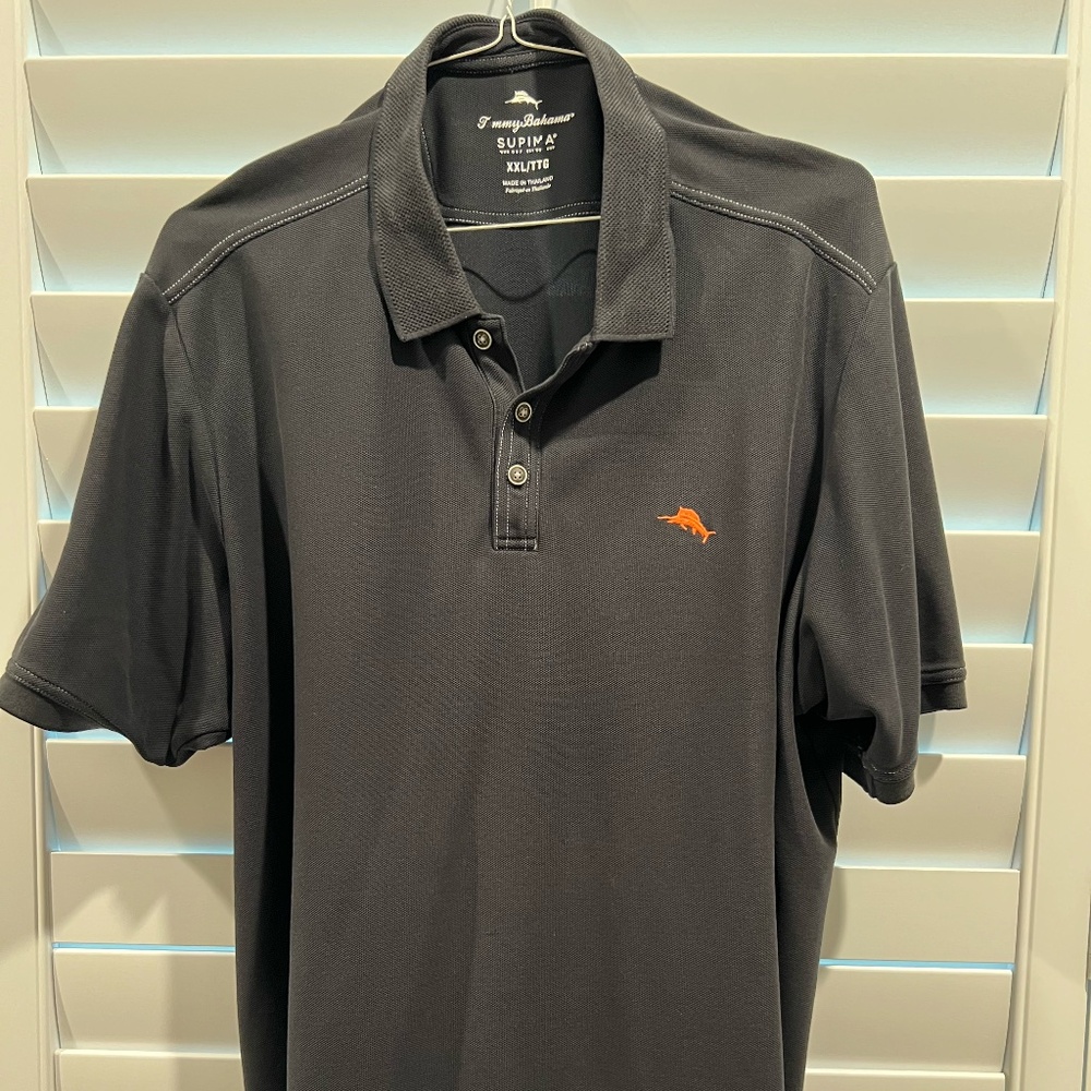 Black, Men's Tommy Bahama Polo Shirt